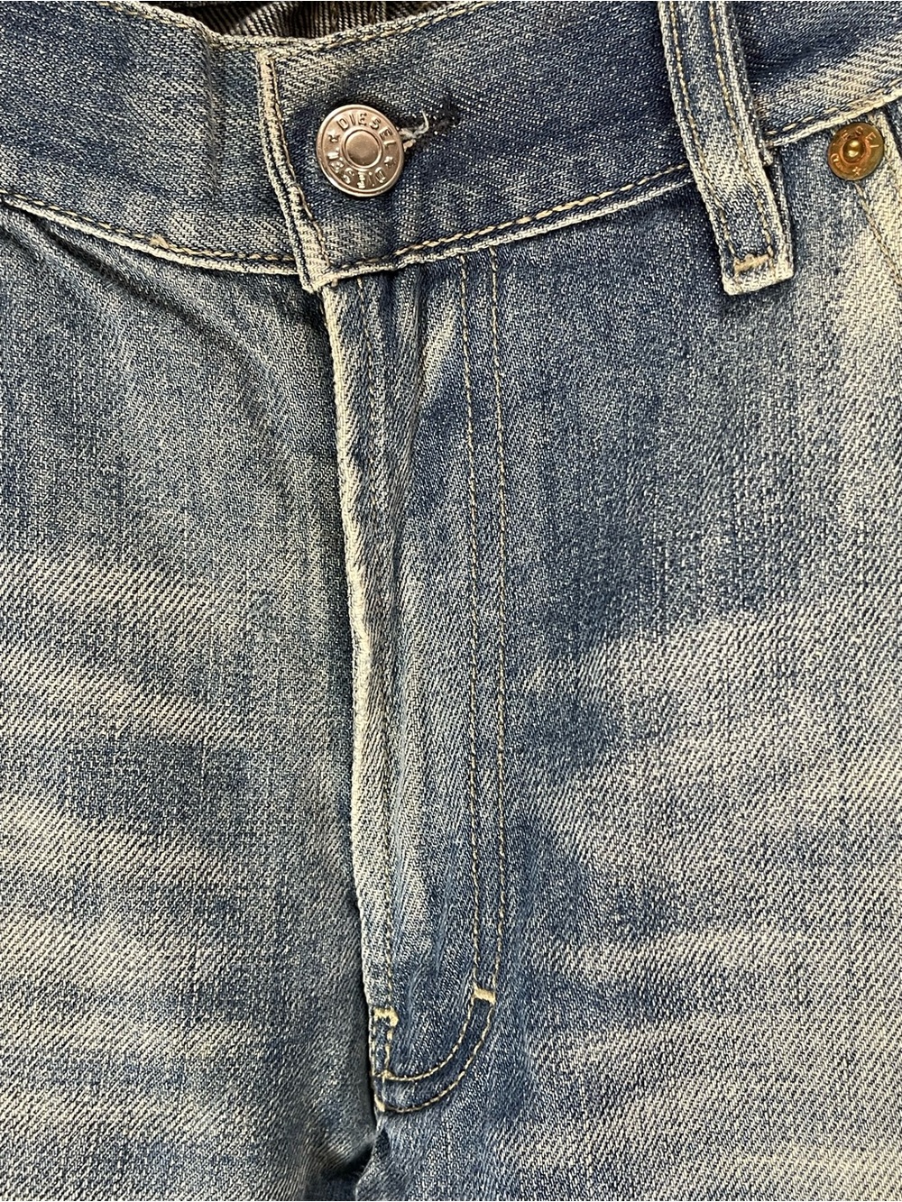Diesel Faded Blue Straight Jeans - Picture 6 of 10